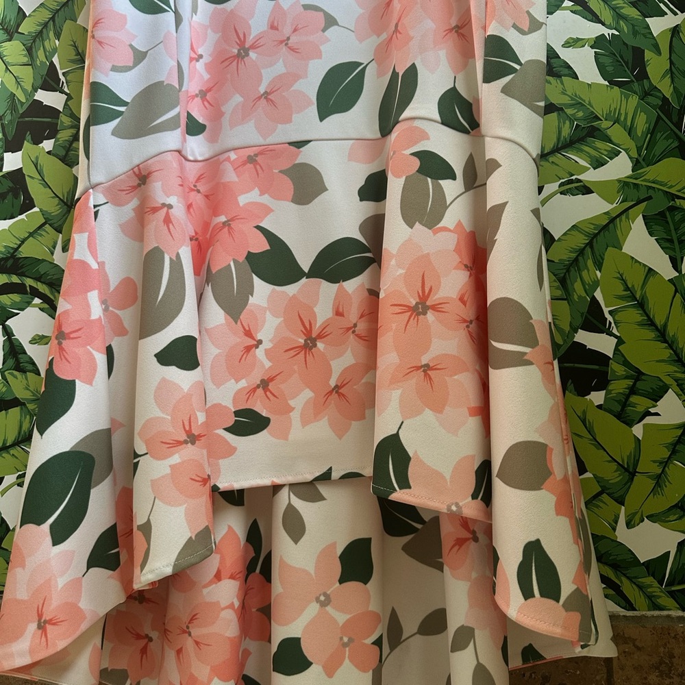 Calvin Klein Pink and Coral Floral Dress - Picture 3 of 6